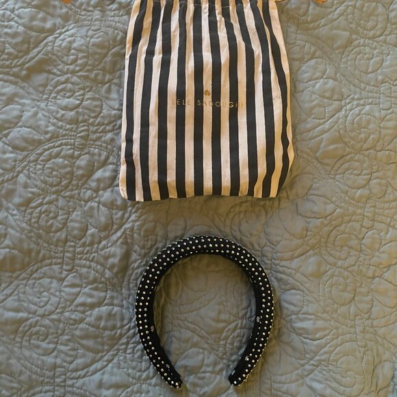 Lele Sadoughi Crystal Mesh Alice Headband main image 3